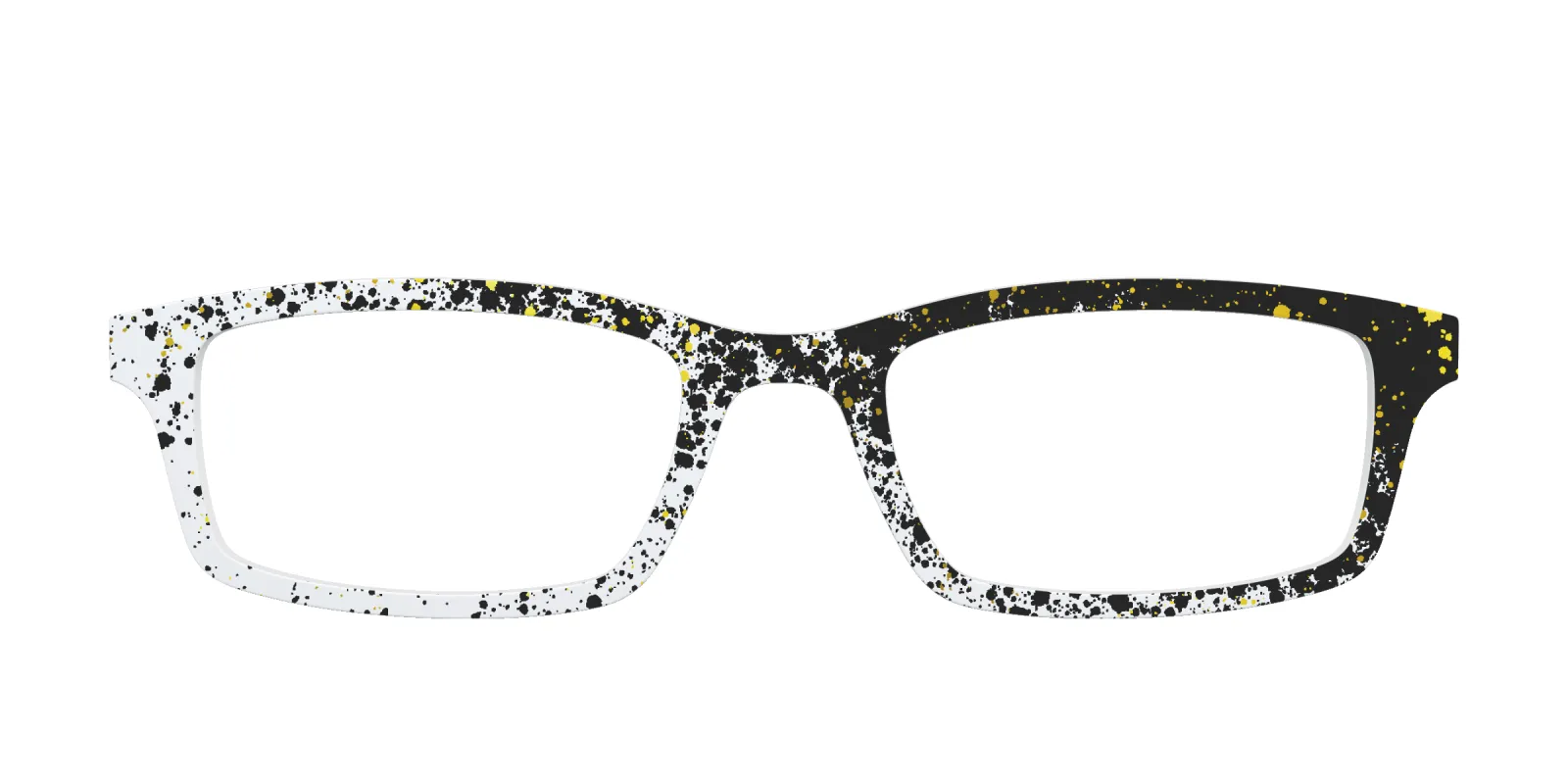 The Black & White Splatter made by Pair Eyewear