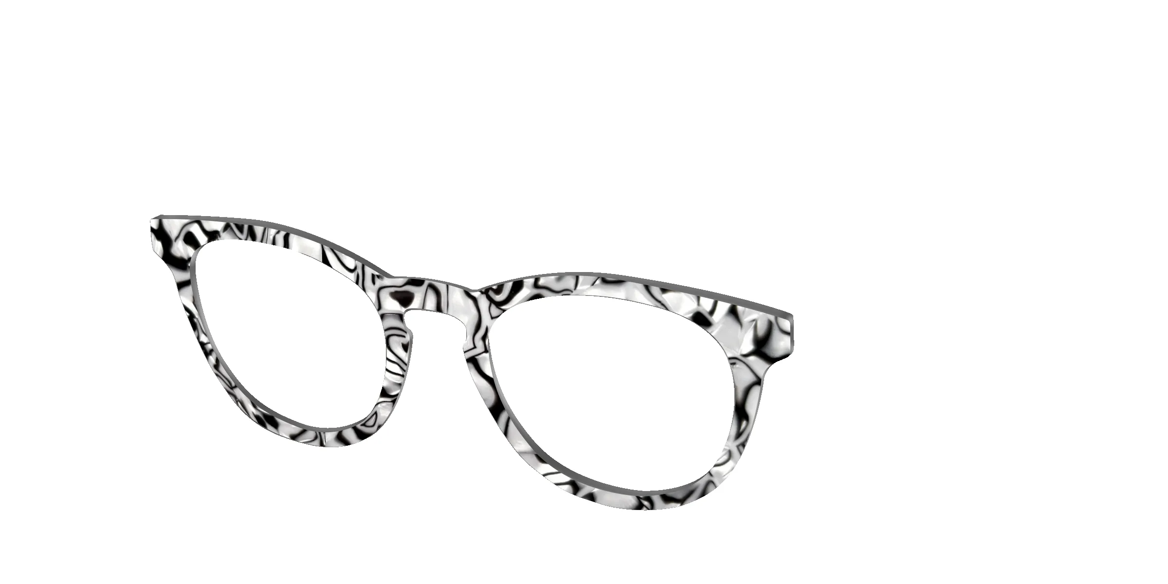 The Black & White Pearl Marble sold by Pair Eyewear product image thumbnail 4