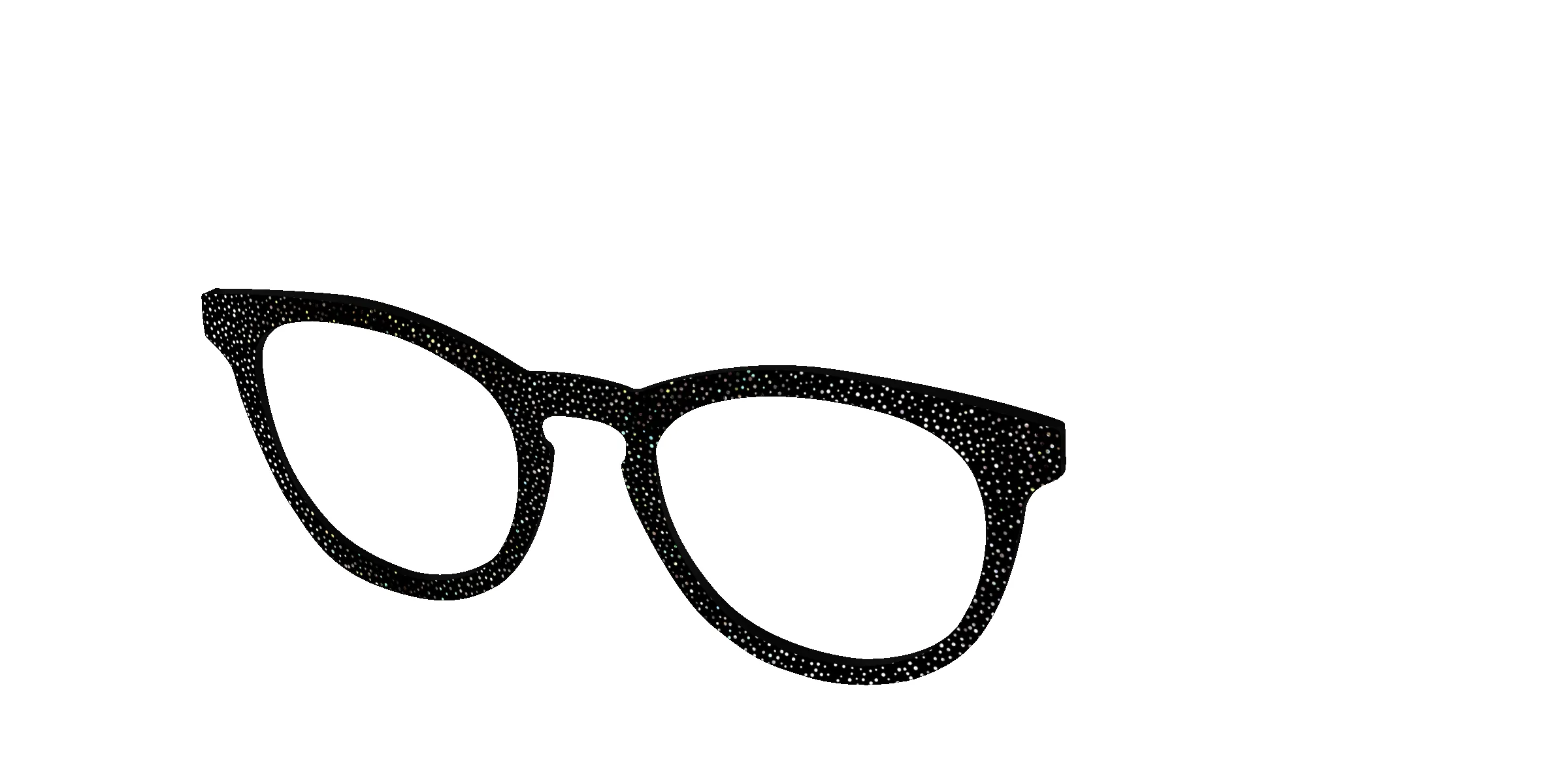 The Black Holographic Mini Dot sold by Pair Eyewear product image thumbnail 4