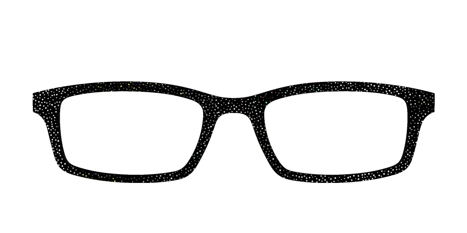 The Black Holographic Mini Dot made by Pair Eyewear