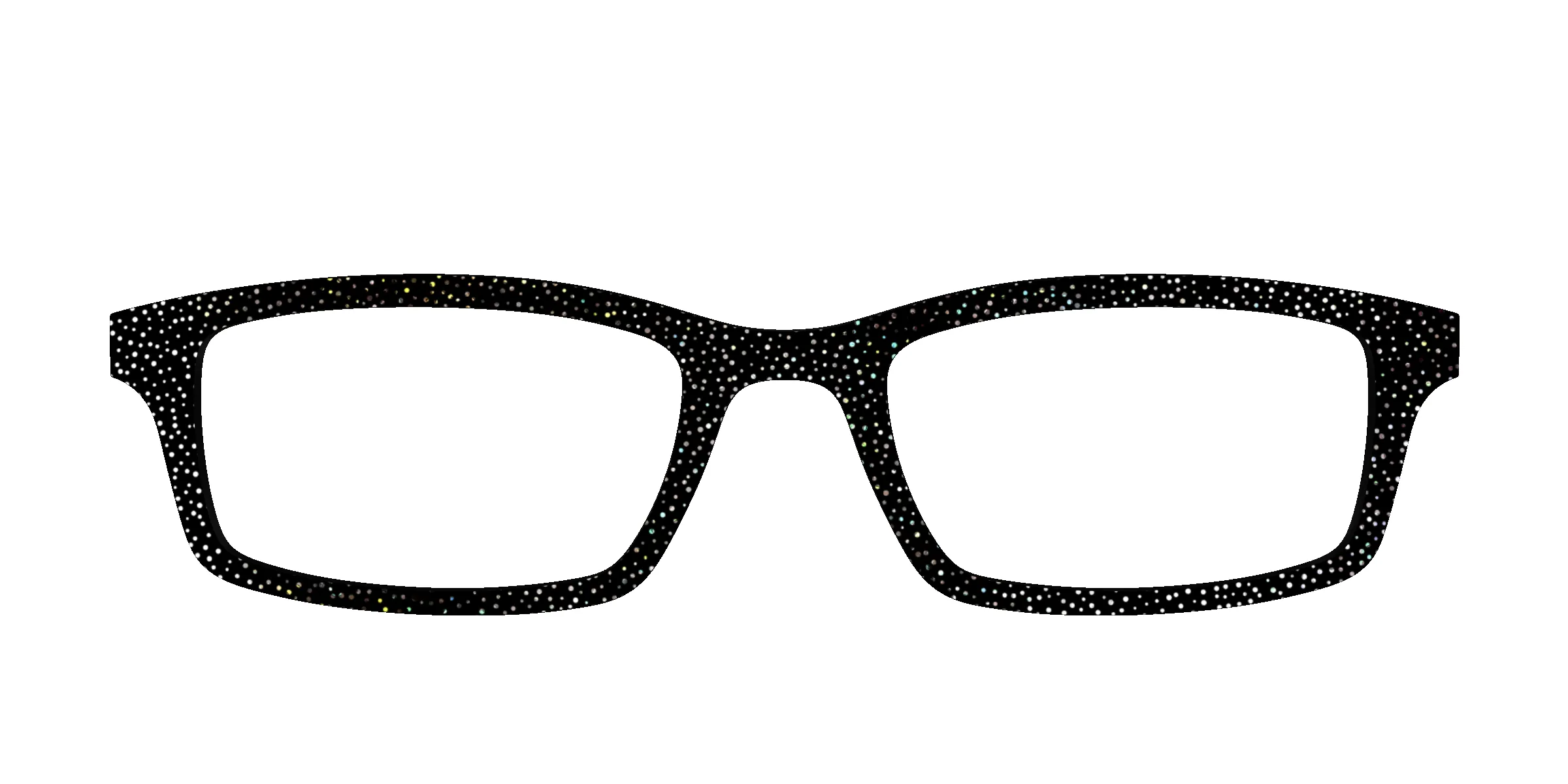 The Black Holographic Mini Dot sold by Pair Eyewear