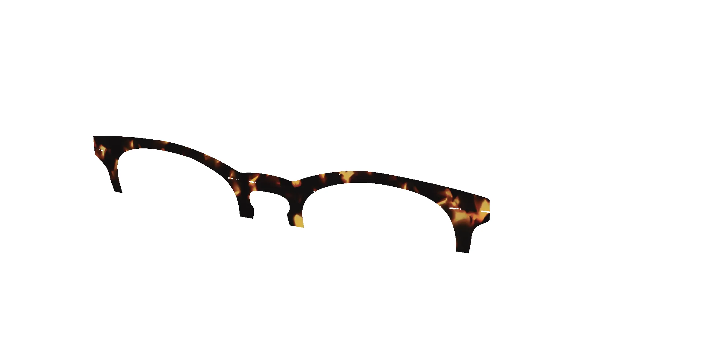 The Amber Tortoise Crystal Split sold by Pair Eyewear product image thumbnail 4