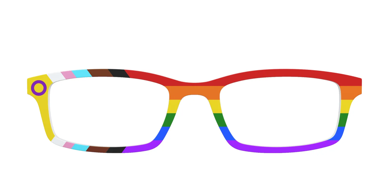 The Intersex Inclusive Pride Flag made by Pair Eyewear
