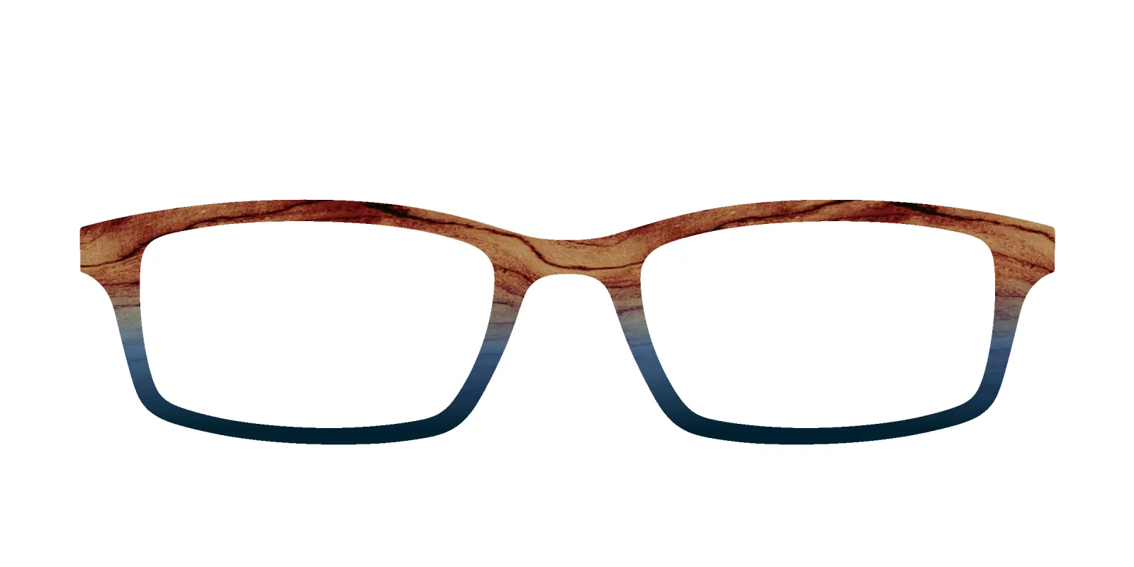 The Denim Woodgrain Split made by Pair Eyewear