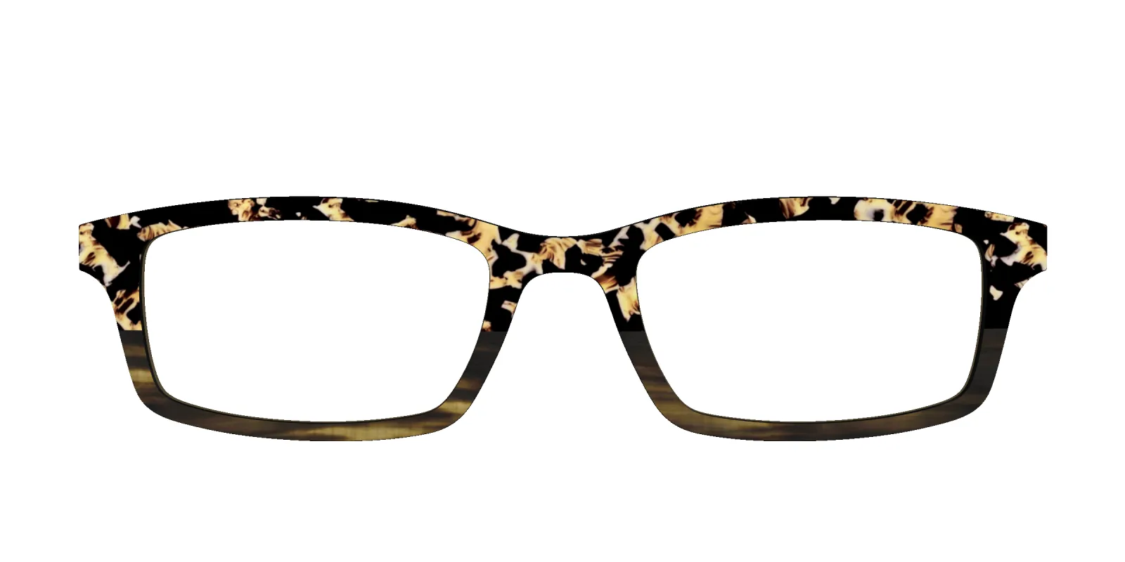 The Polarized Caramel Tortoise Horn Split Sun Top made by Pair Eyewear