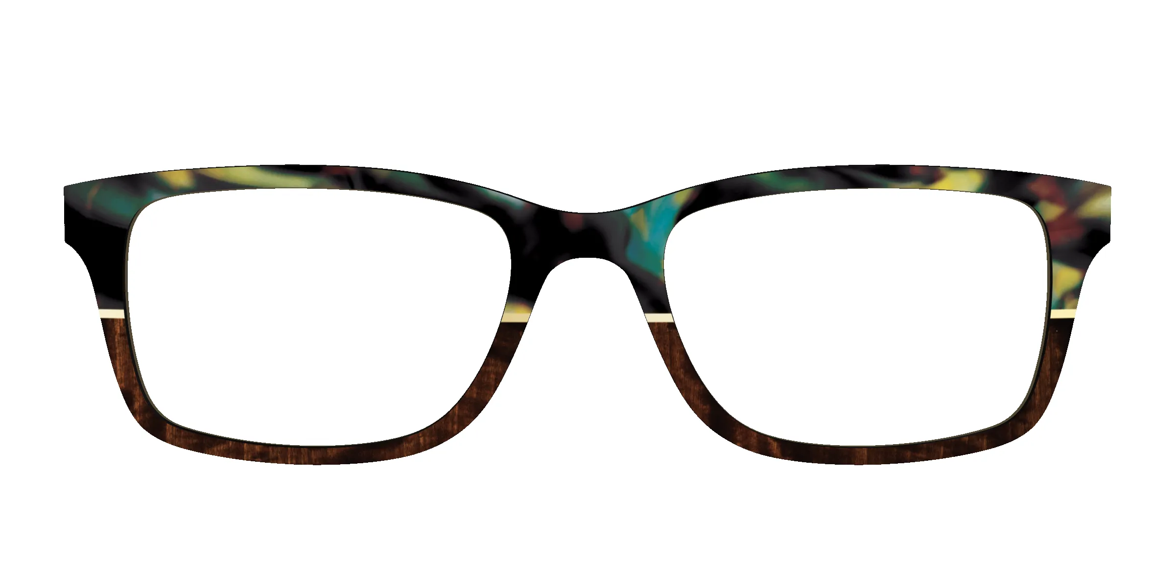 The Polarized Mirage Split with Gold Foil Sun Top sold by Pair Eyewear product image thumbnail 5