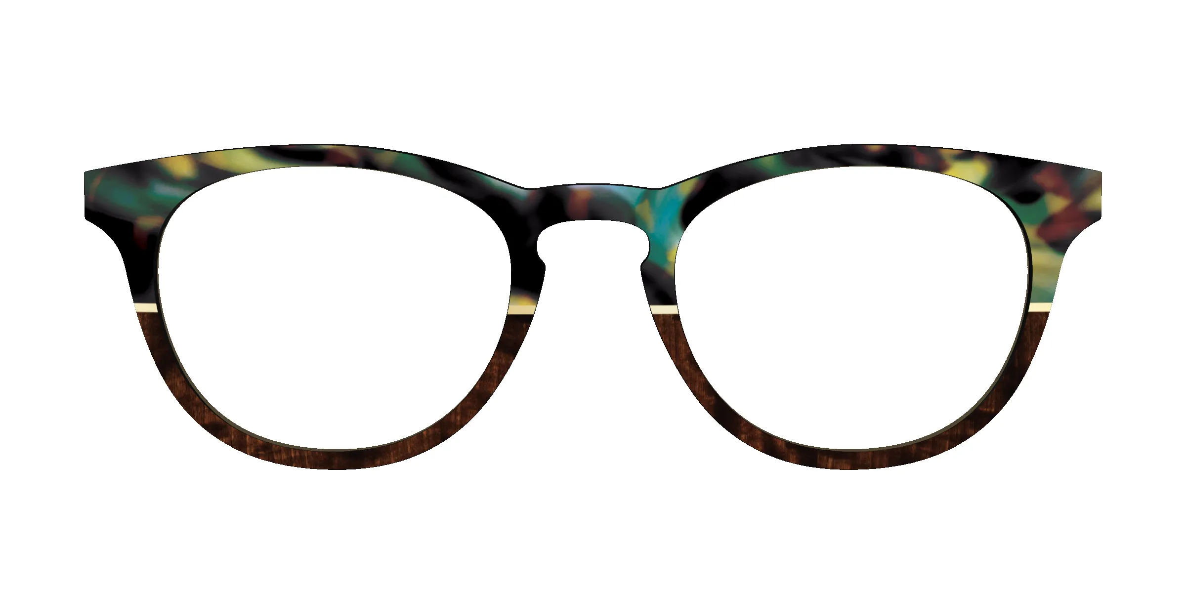 The Polarized Mirage Split with Gold Foil Sun Top sold by Pair Eyewear product image thumbnail 3