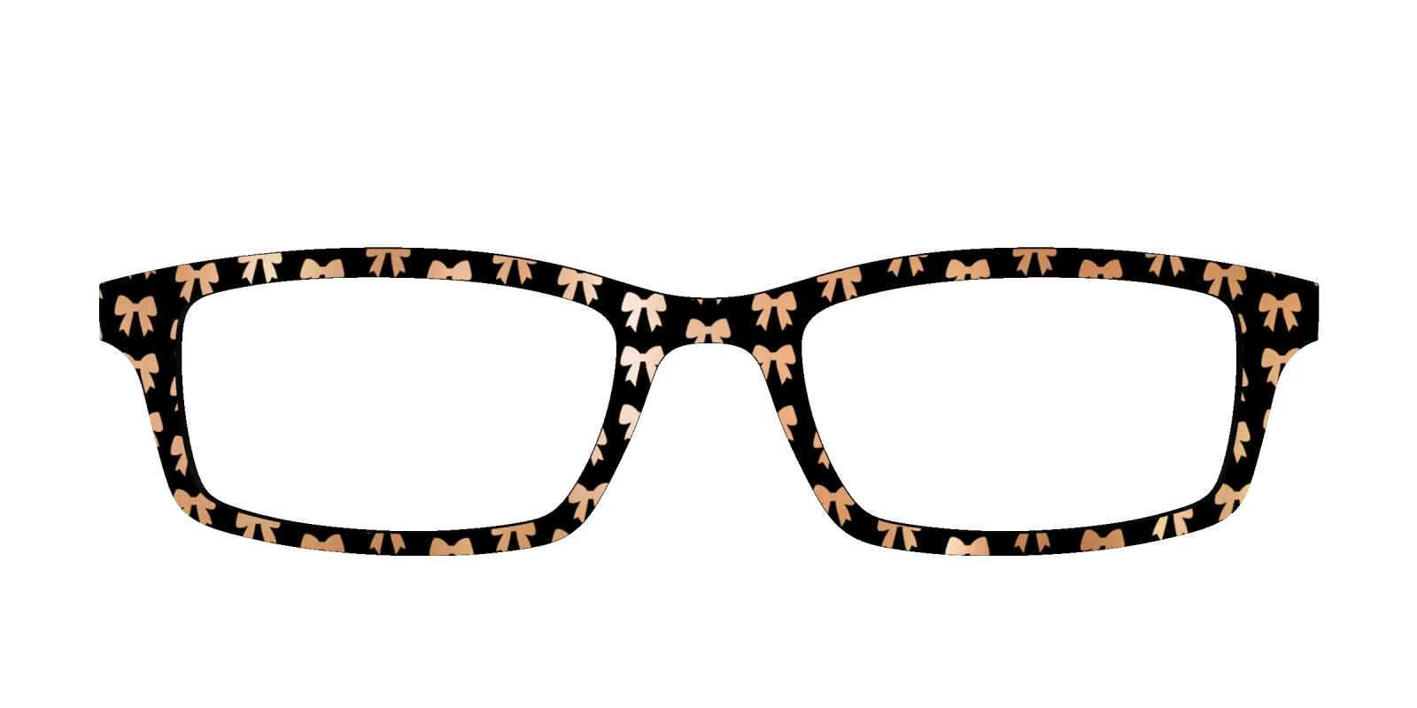 The Champagne Foil Bows made by Pair Eyewear