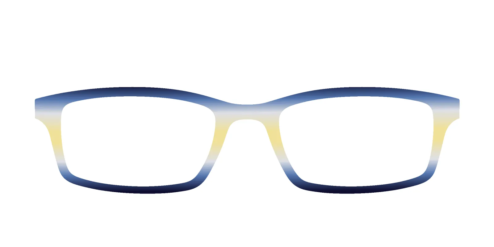 The Indigo to Honeysuckle Gradient made by Pair Eyewear