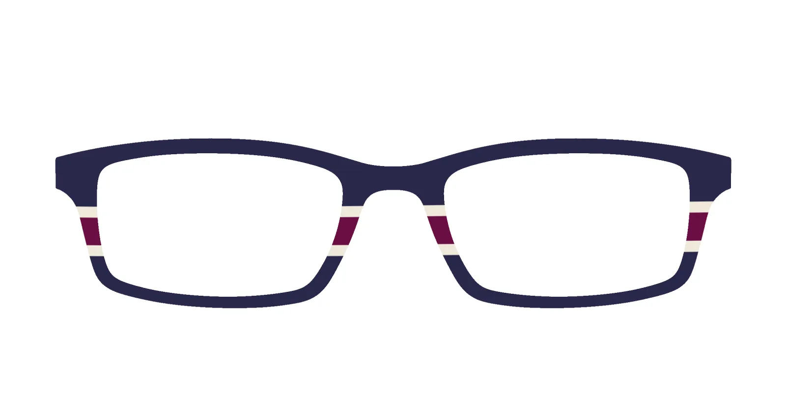 The Rugby Stripes made by Pair Eyewear
