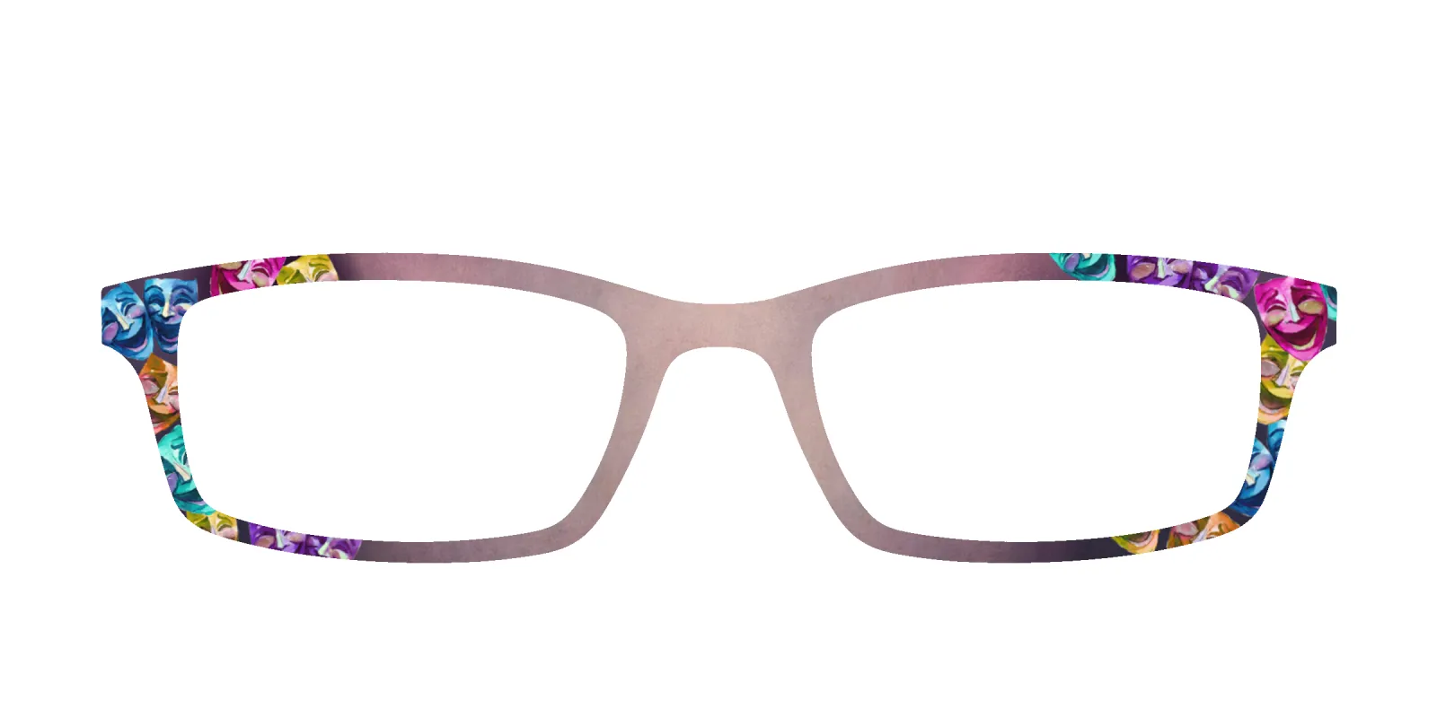 The Comedy Masks made by Pair Eyewear