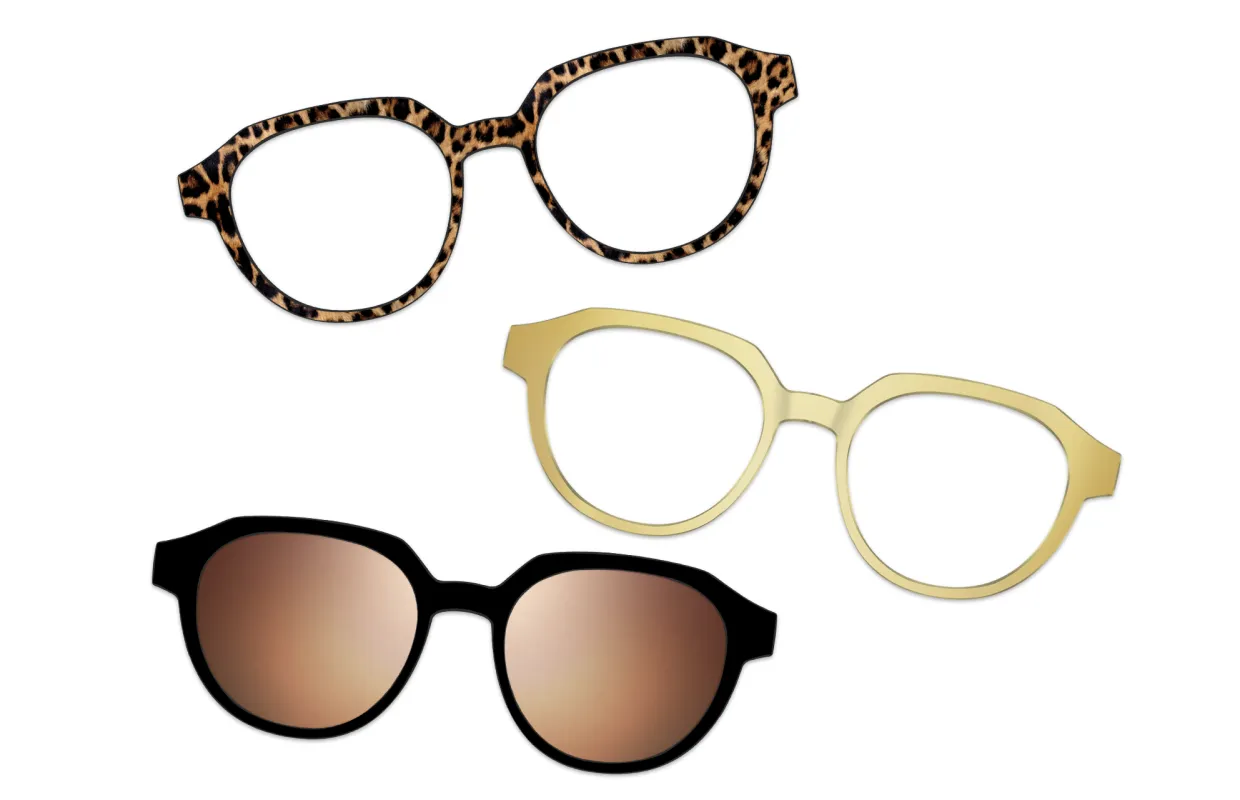 Vintage Brown Tortoise with Gold Set made by Pair Eyewear