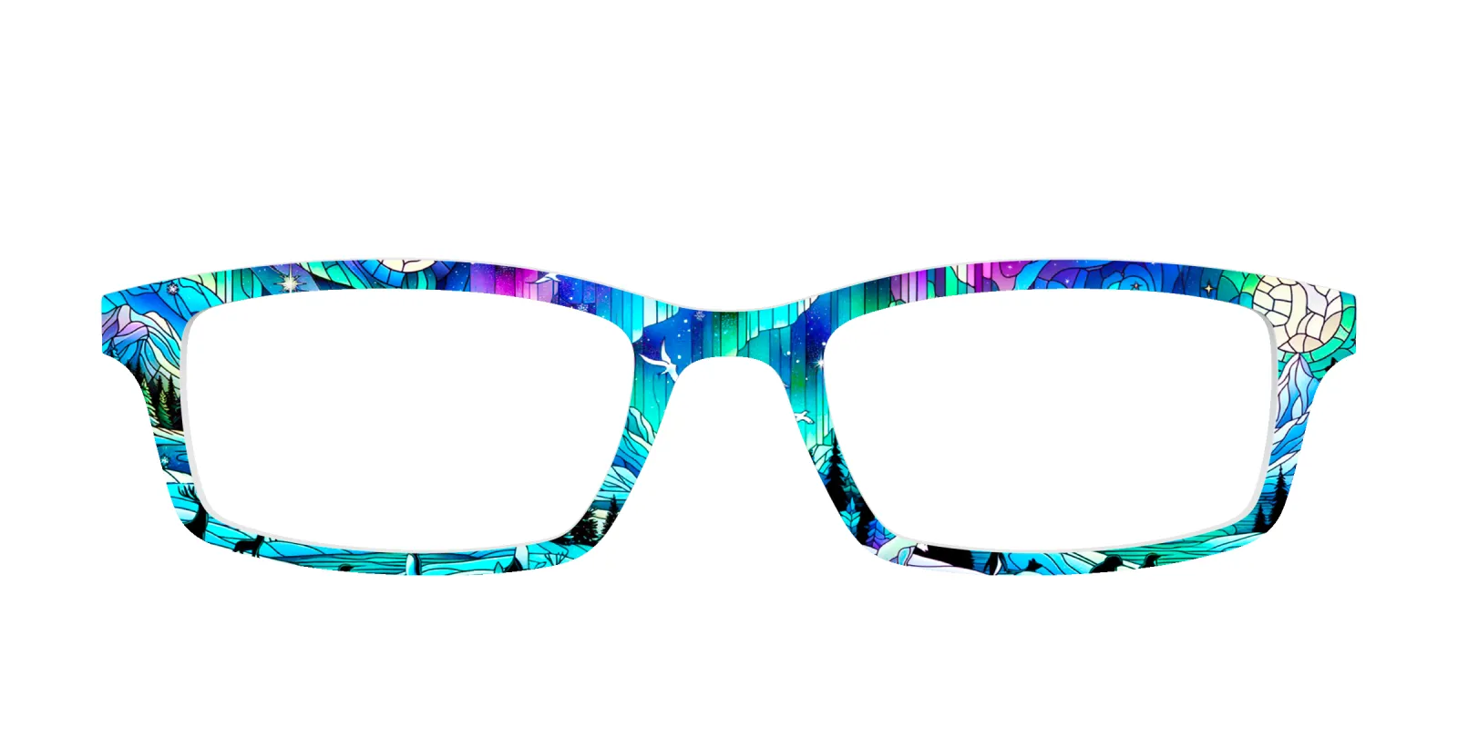 The Northern Lights Stained Glass made by Pair Eyewear