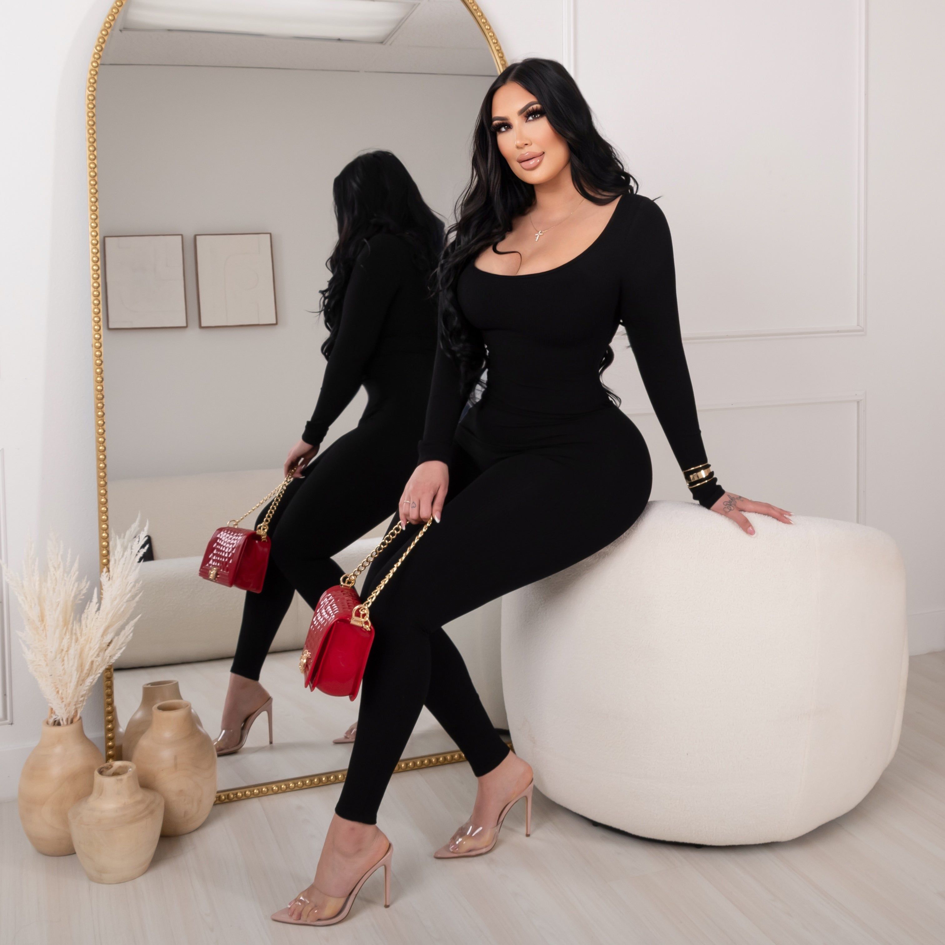 Jenny Snatched Jumpsuit-black sold by Glamour Fashion