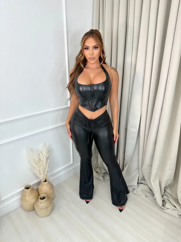 Esmy Leather Pants sold by Glamour Fashion