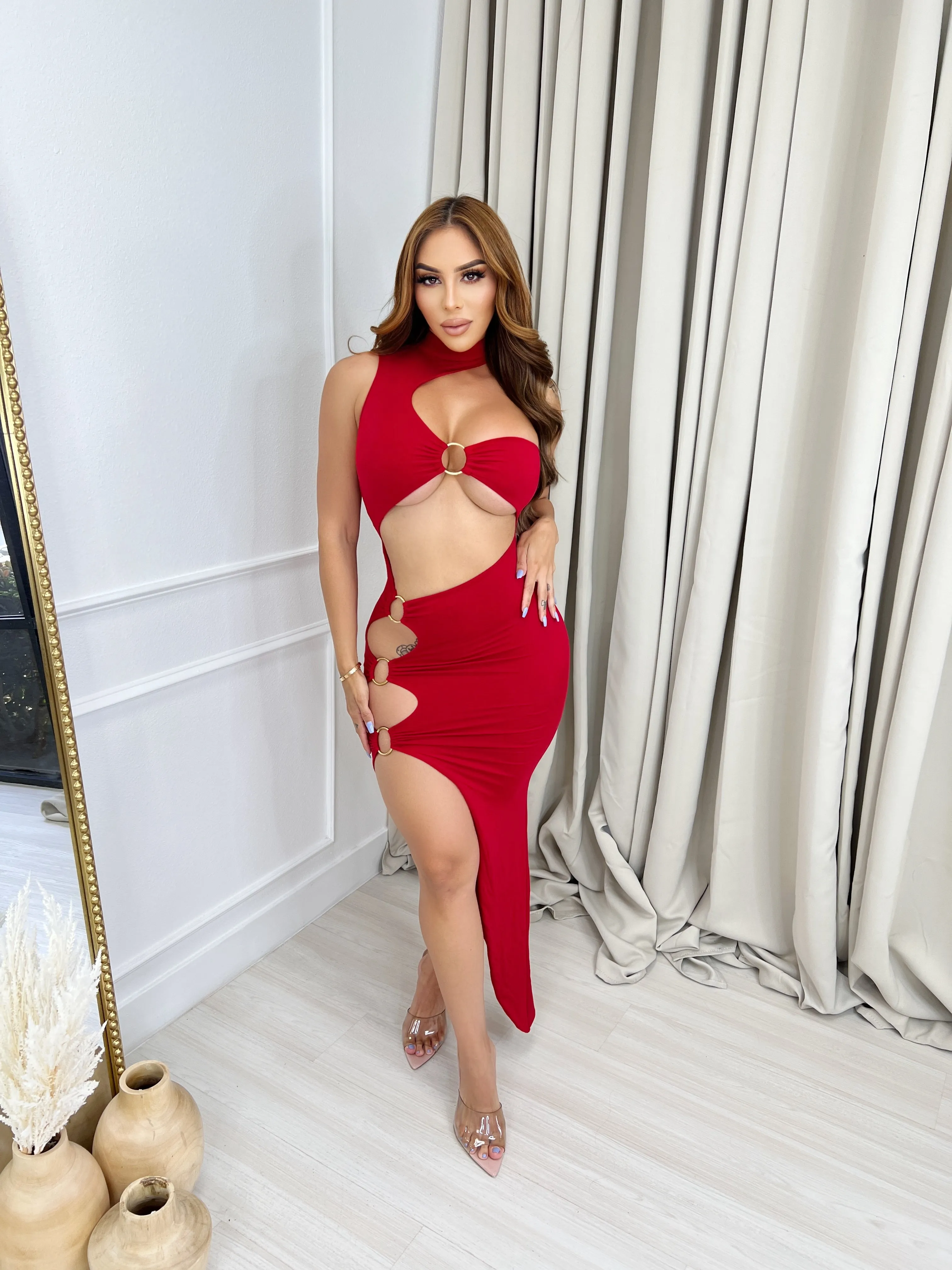 Ava Cutout Midi Dress sold by Glamour Fashion product image thumbnail 3