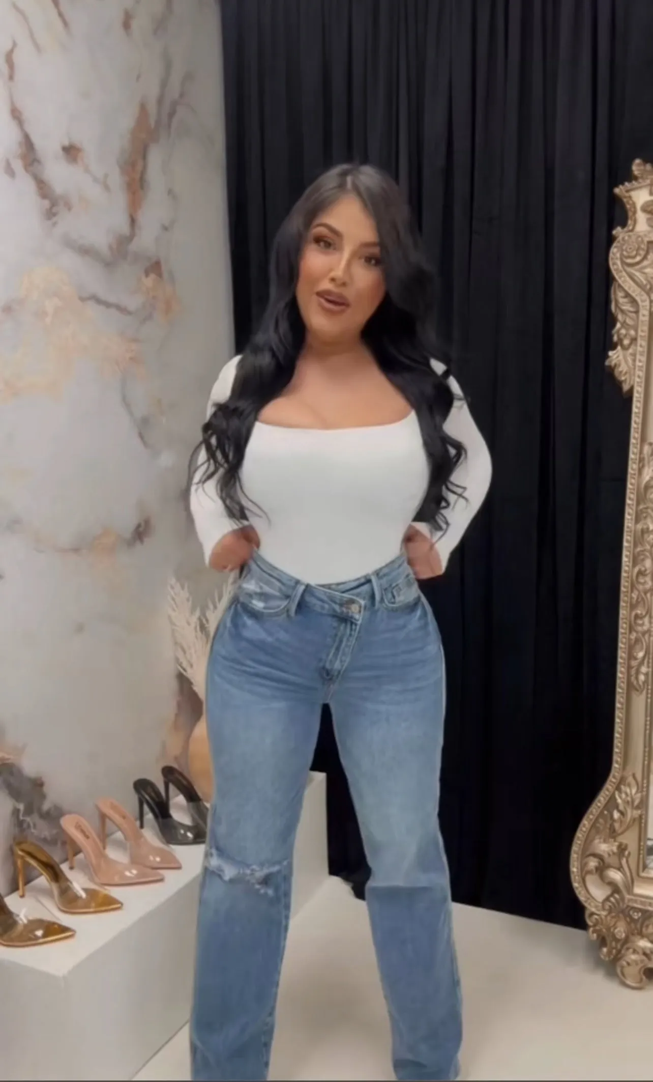 Jodie Criss Cross Judy Blue Jeans sold by Glamour Fashion