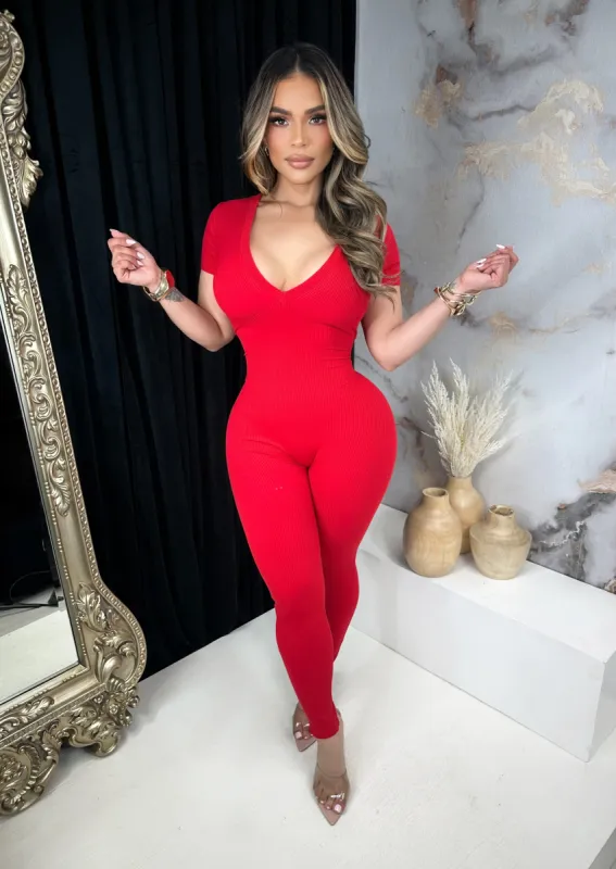 Marissa Ribbed Jumpsuit sold by Glamour Fashion