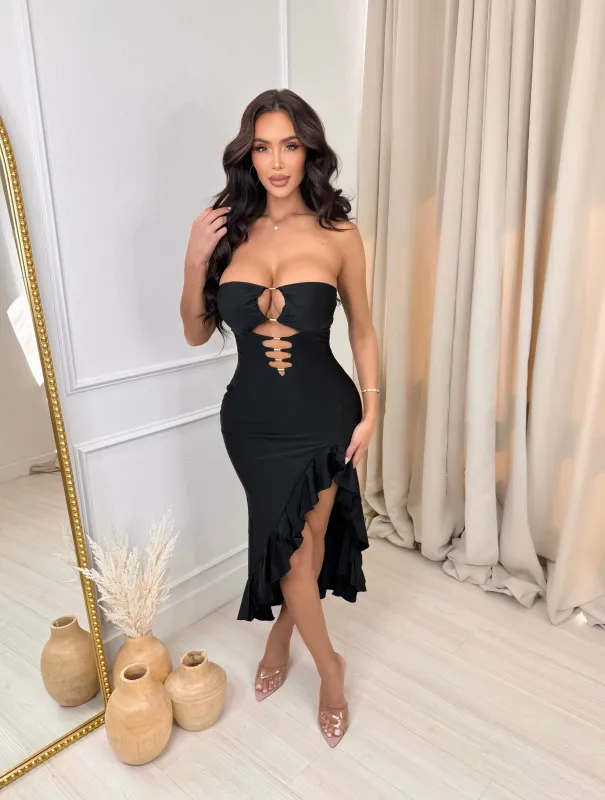 Cassidy Double Layered Cut Out Dresss sold by Glamour Fashion