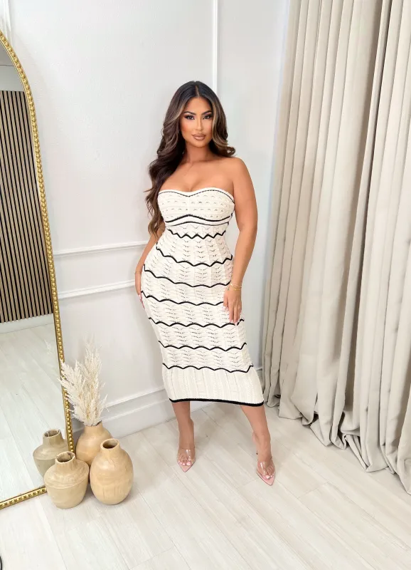 Amara Knitted Crochet Dress sold by Glamour Fashion