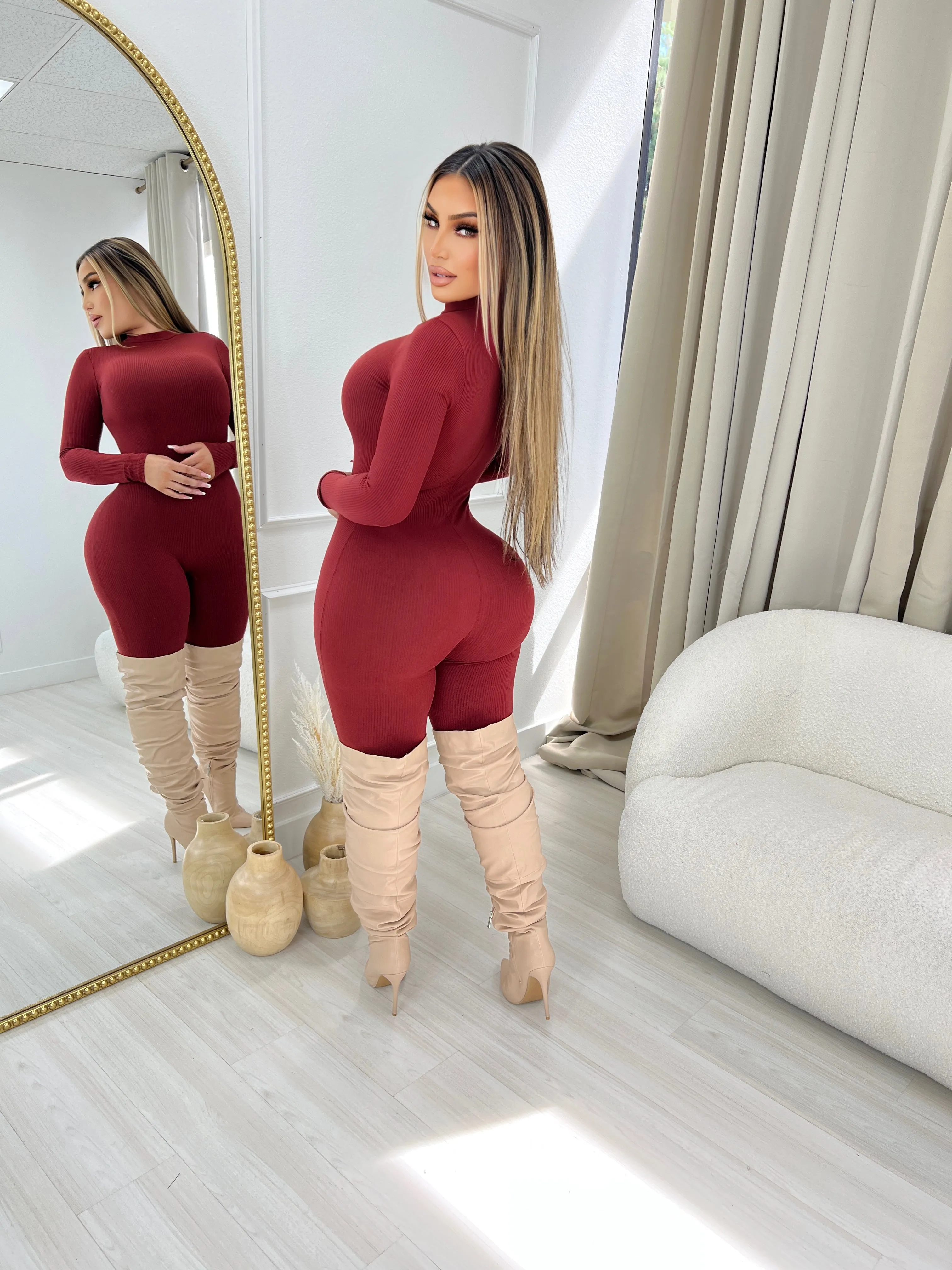 Amber Thigh High-Nude sold by Glamour Fashion product image thumbnail 2