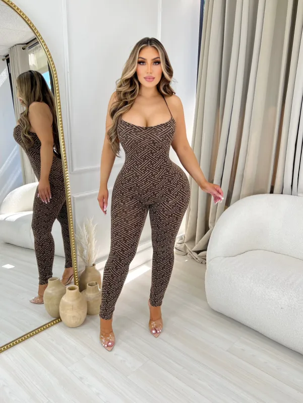 A little twist jumpsuit sold by Glamour Fashion