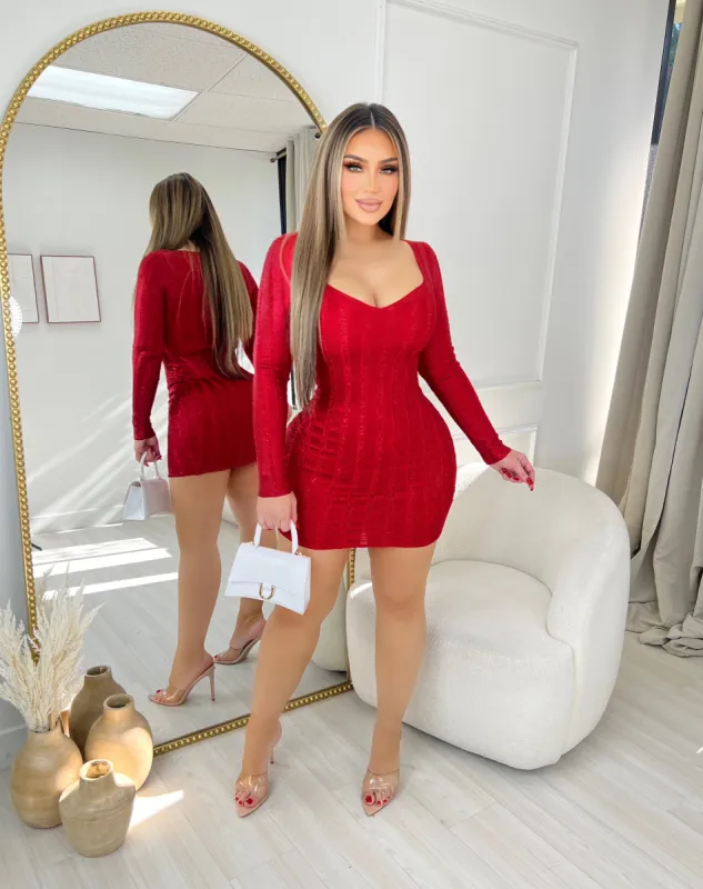 Her Obsession Dress-Red sold by Glamour Fashion