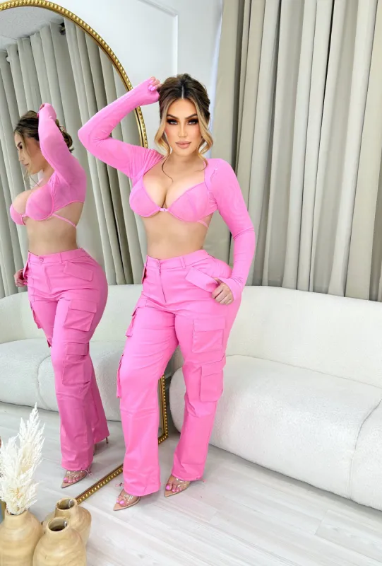 Good Vibes Cargo Pants sold by Glamour Fashion