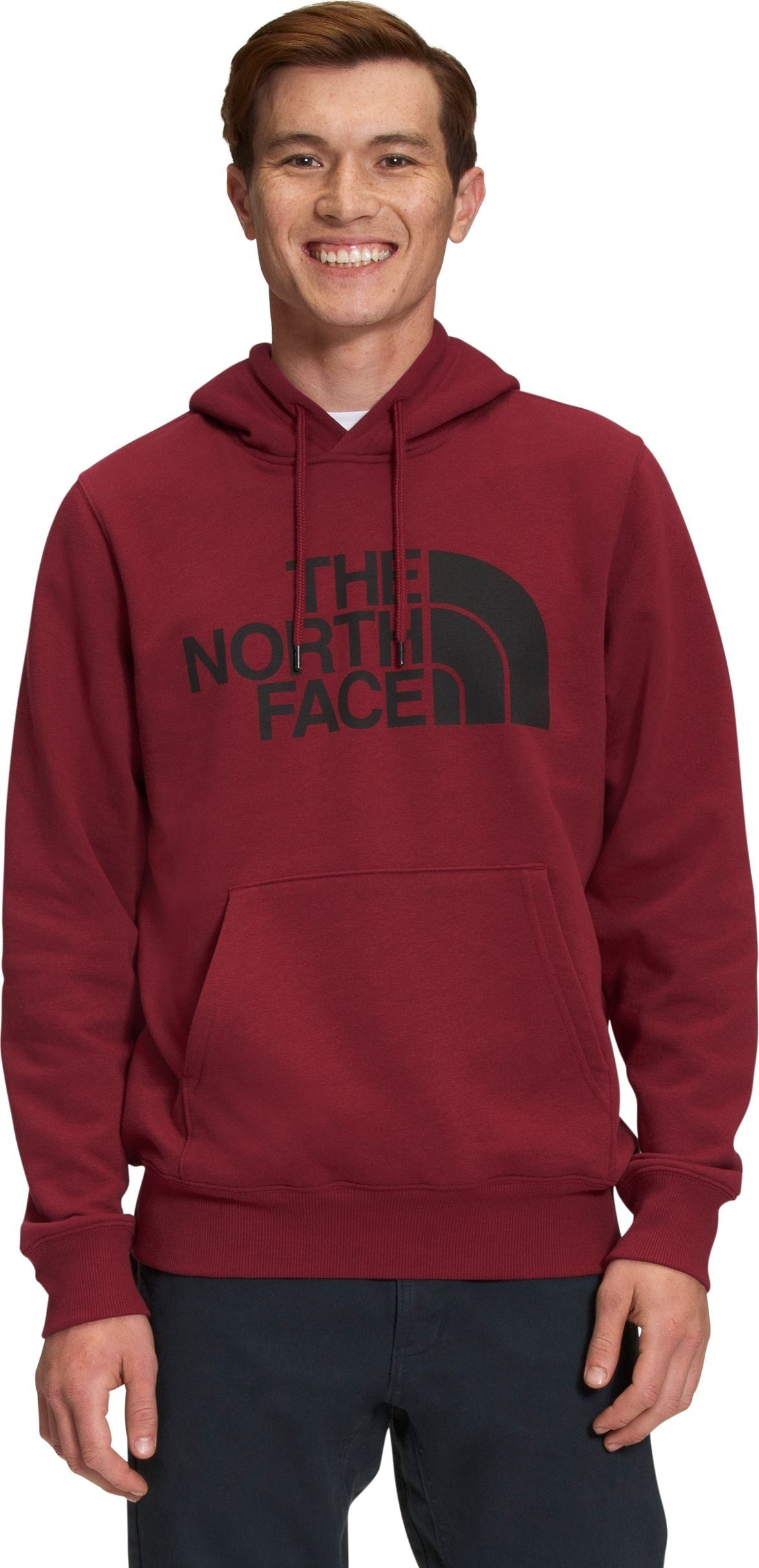 Men's Half Dome Pullover Hoodie Cordovan TNF Black sold by Quarks / Urban Trail