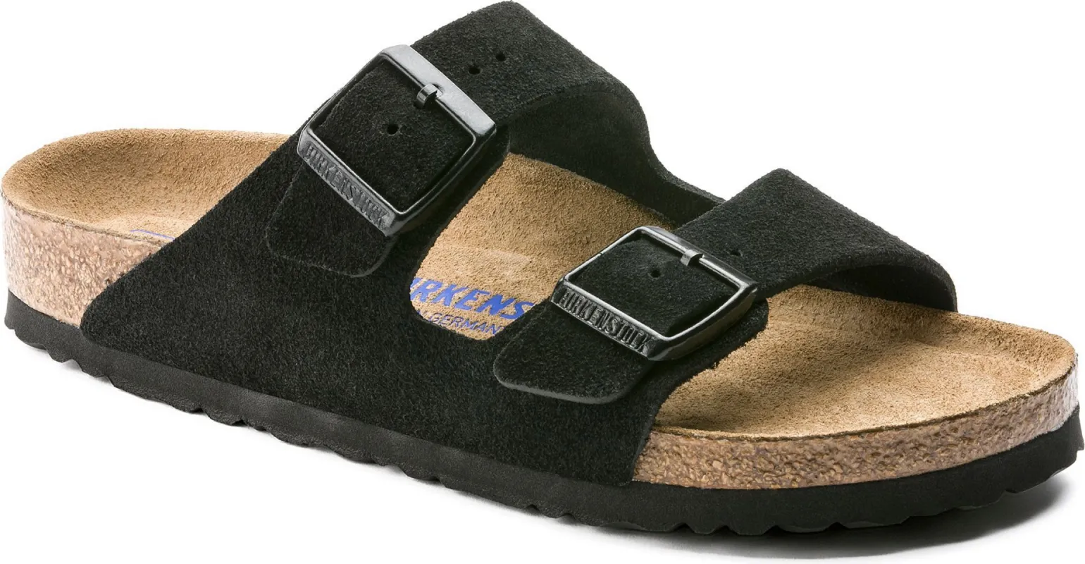 Arizona Soft Footbed Black Suede - Regular Fit sold by Quarks / Urban Trail