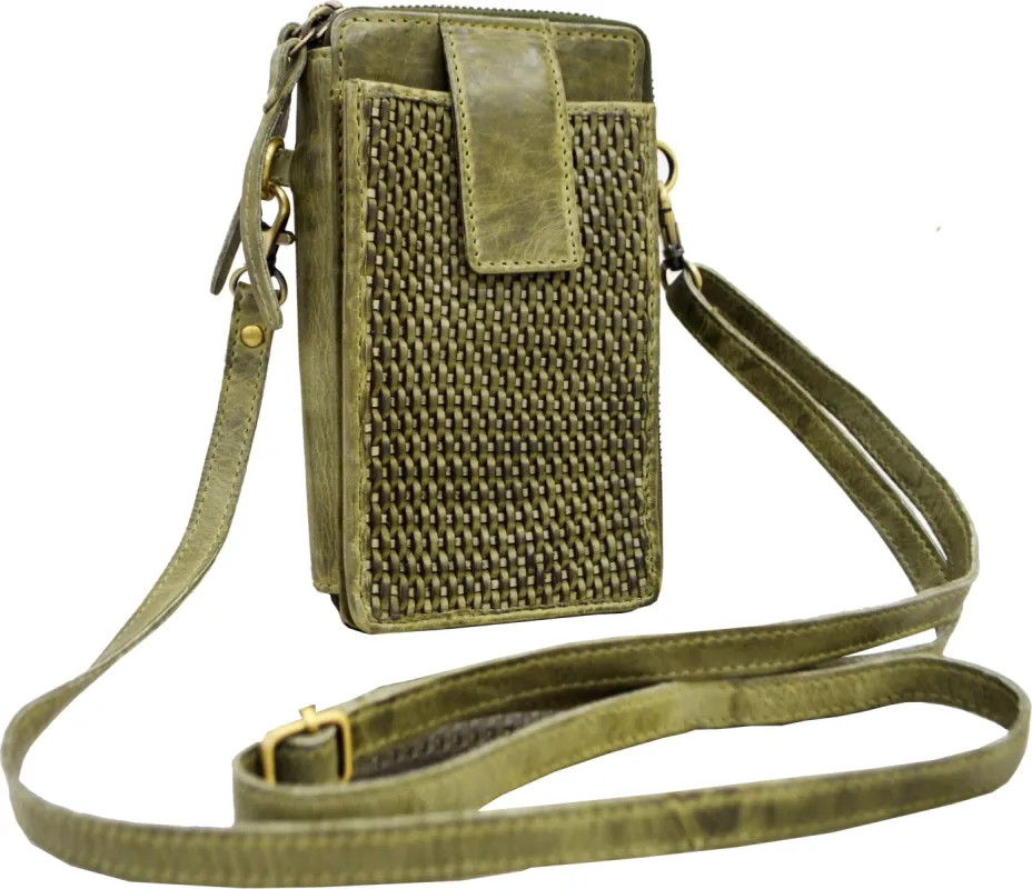 Ella Crossbody/phone Bag Olive sold by Quarks / Urban Trail