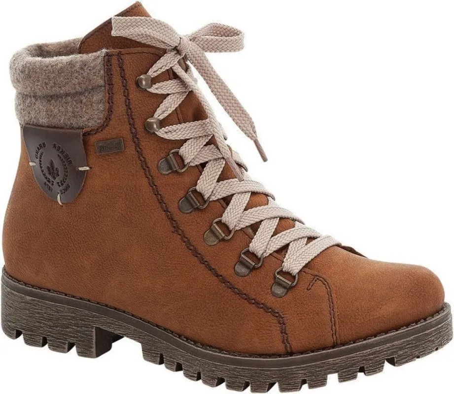 Cognac Lace Up Boot sold by Quarks / Urban Trail