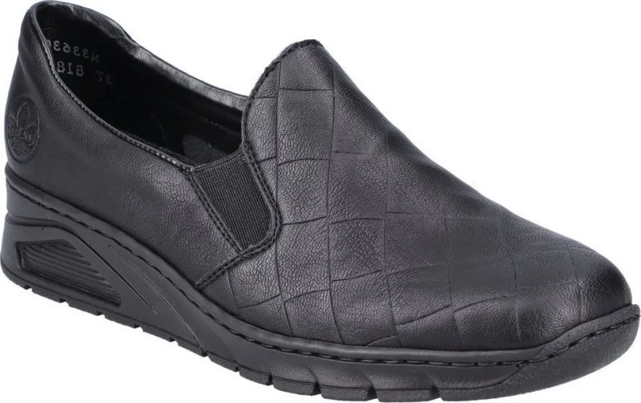 Black Slip On Wedge Heel sold by Quarks / Urban Trail