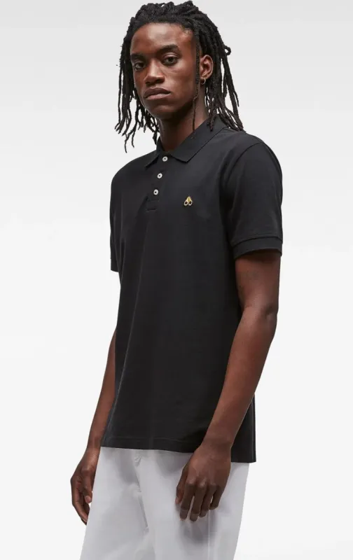 Pique Polo Gold Black made by Quarks / Urban Trail