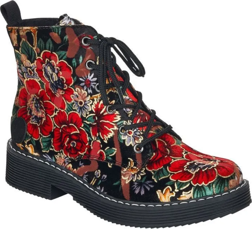 Floral Military Boot sold by Quarks / Urban Trail