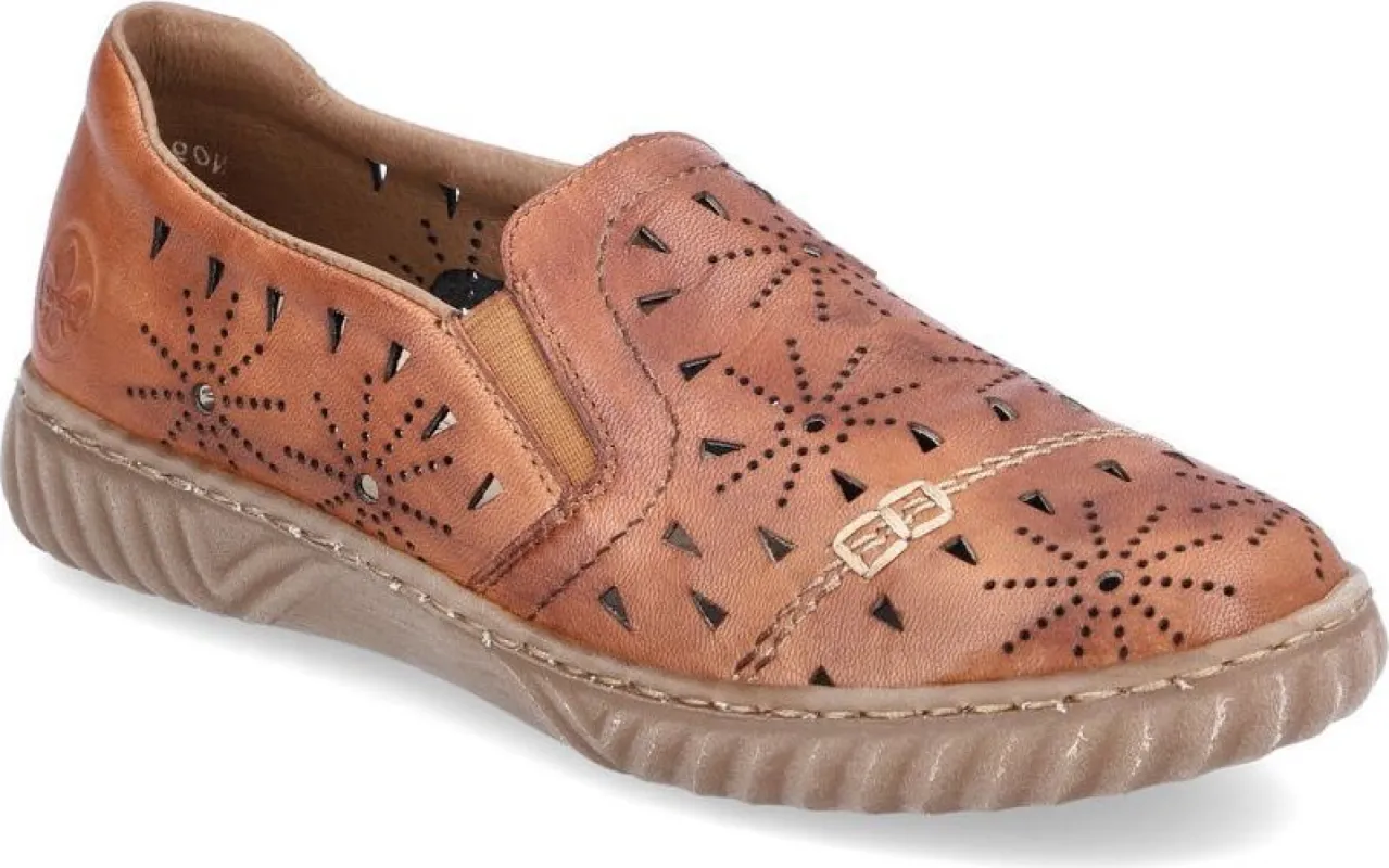 Tan Perf Slip On sold by Quarks / Urban Trail