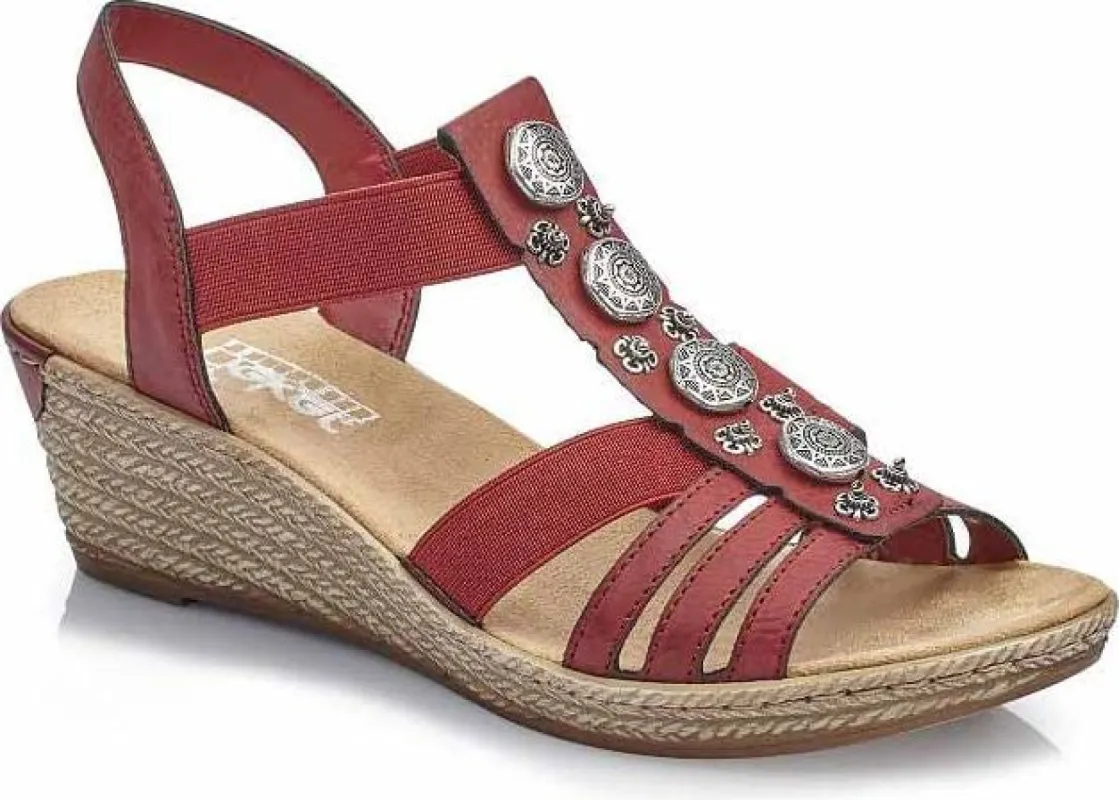 Red T-strap Sandal sold by Quarks / Urban Trail