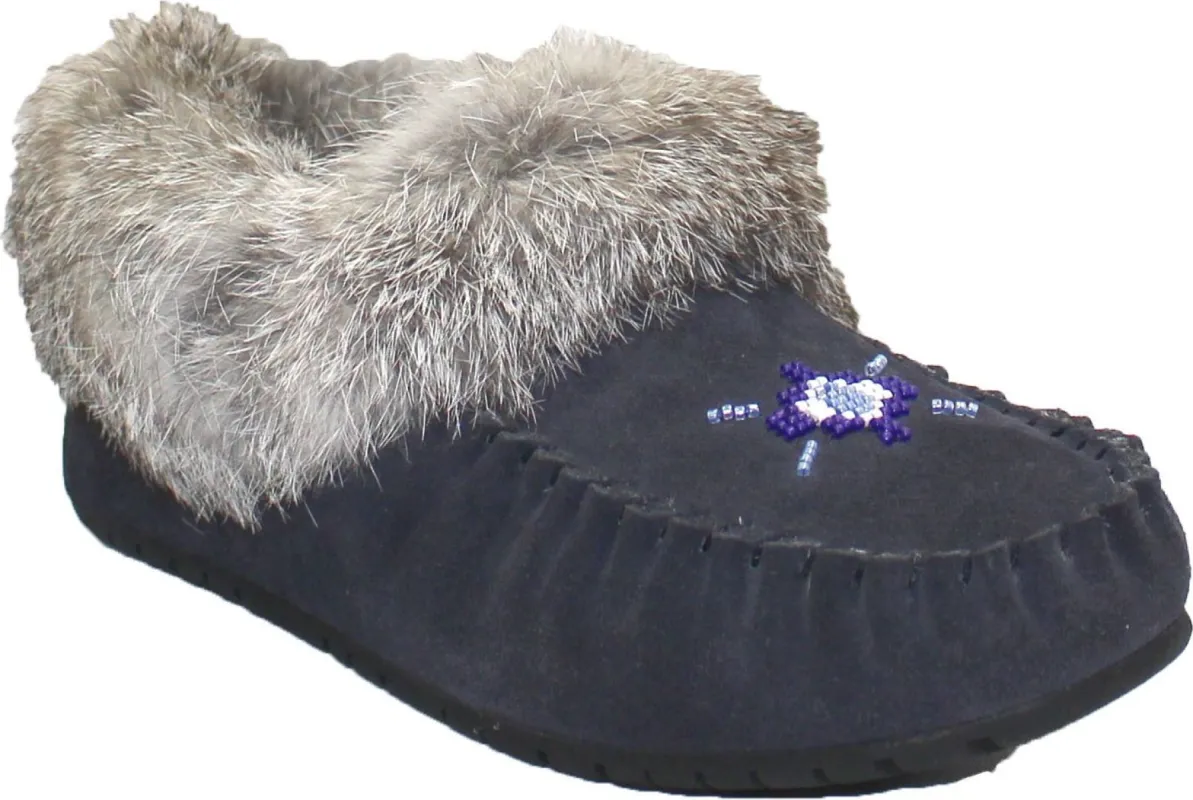 Hard Sole Navy Suede Slipper sold by Quarks / Urban Trail