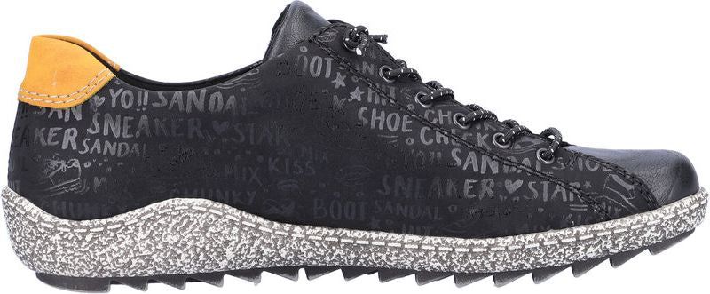 Black Lace Up With Side Zip sold by Quarks / Urban Trail product image thumbnail 2