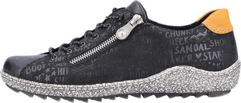 Black Lace Up With Side Zip sold by Quarks / Urban Trail product image thumbnail 3