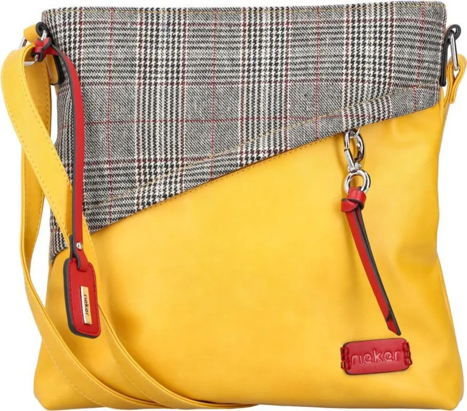 Purse Yellow With Grey/red Plaid sold by Quarks / Urban Trail