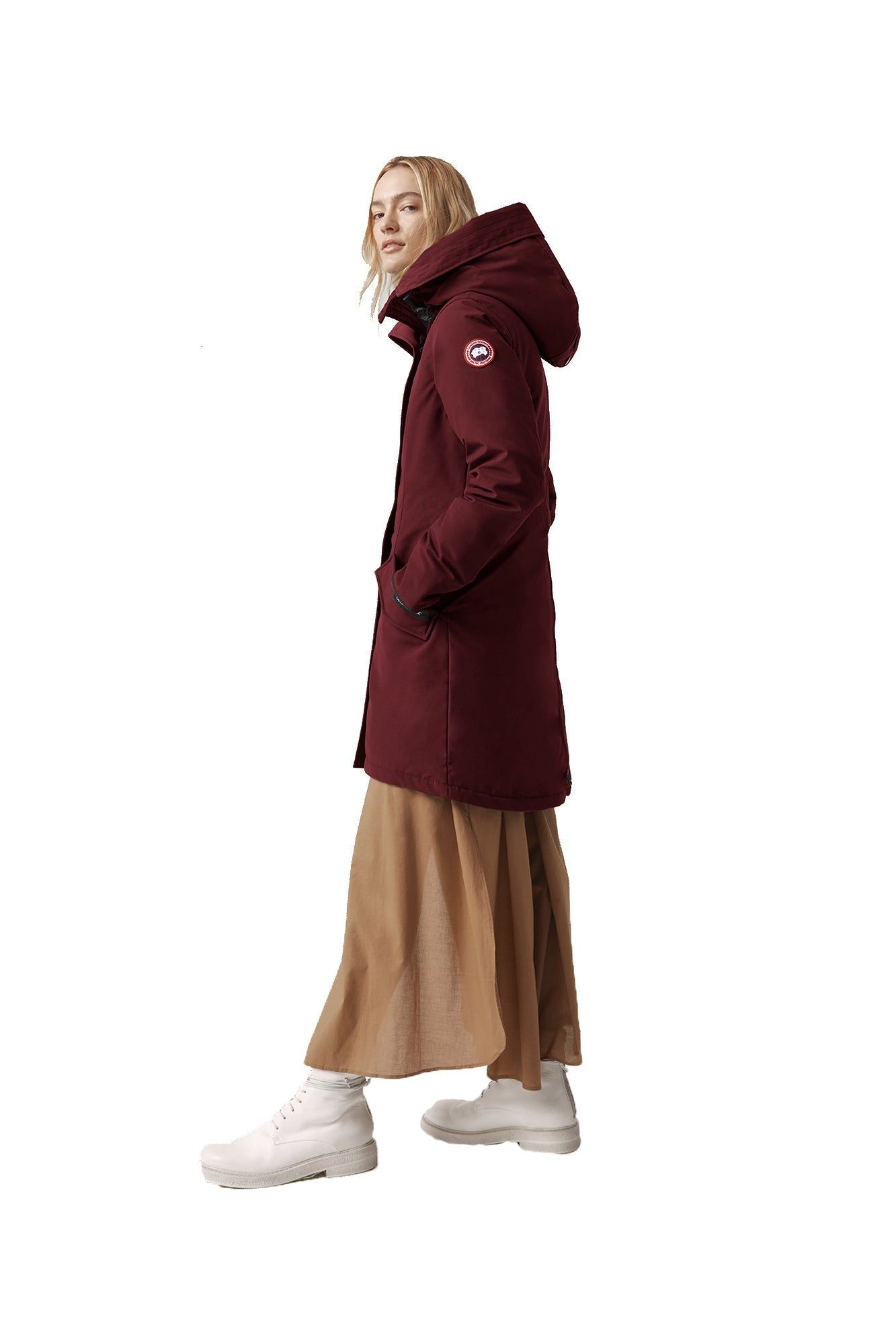 Rossclair Parka Bordeaux sold by Quarks / Urban Trail product image thumbnail 3