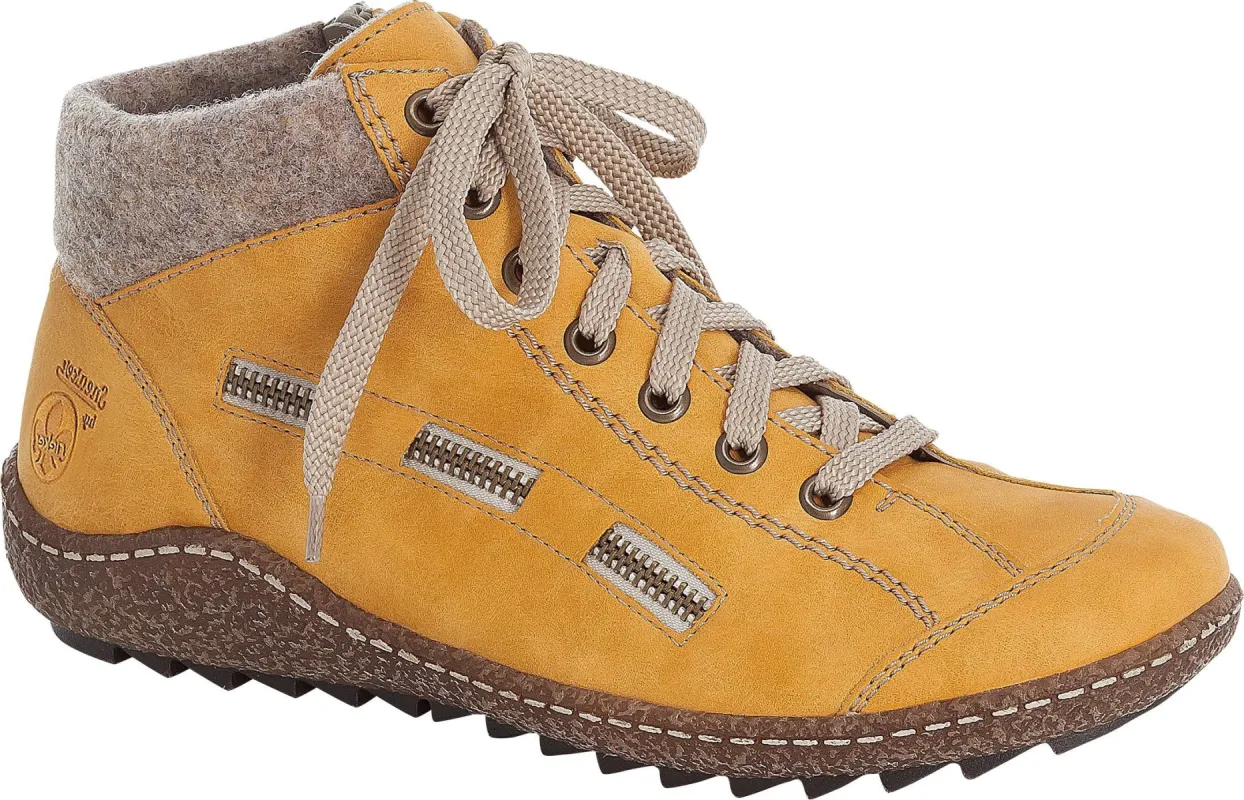 Yellow Lace Up Boot sold by Quarks / Urban Trail
