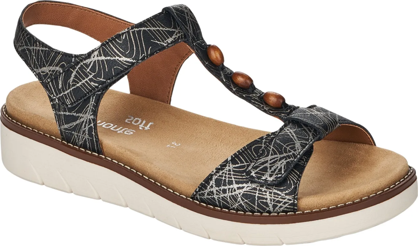 Black Velcro Sandal sold by Quarks / Urban Trail