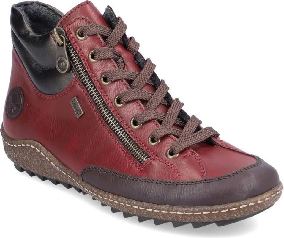 Wine Lace Up Ankle Boot sold by Quarks / Urban Trail