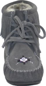 Short Lace up Charcoal Suede Boot sold by Quarks / Urban Trail