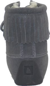 Short Lace up Charcoal Suede Boot sold by Quarks / Urban Trail