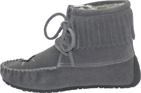 Short Lace up Charcoal Suede Boot sold by Quarks / Urban Trail