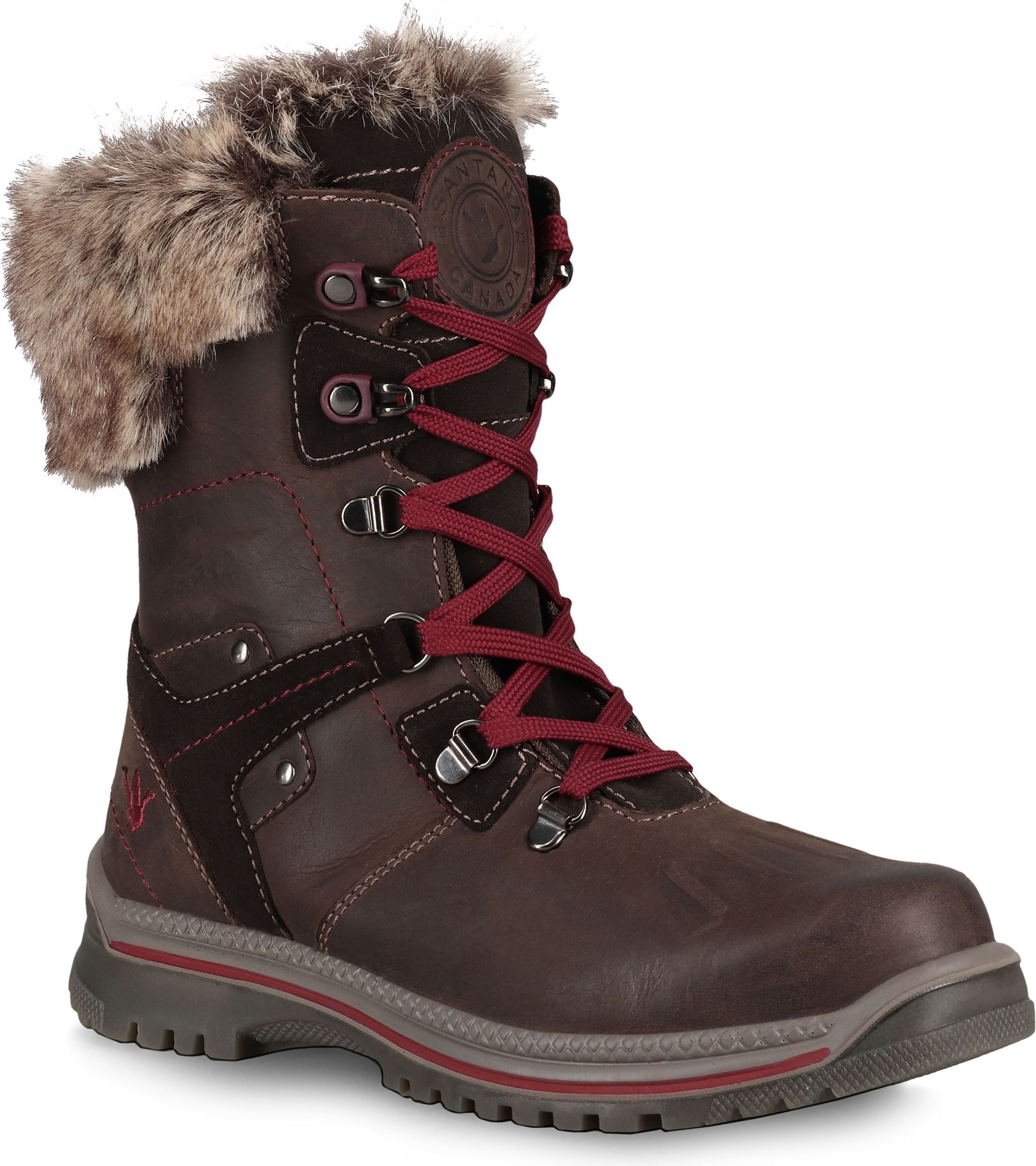 Milly Leather Brown Burgundy sold by Quarks / Urban Trail