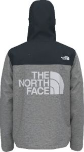 M Printed Novelty Millerton Jacket TNF Medium Grey Heather TNF Black sold by Quarks / Urban Trail